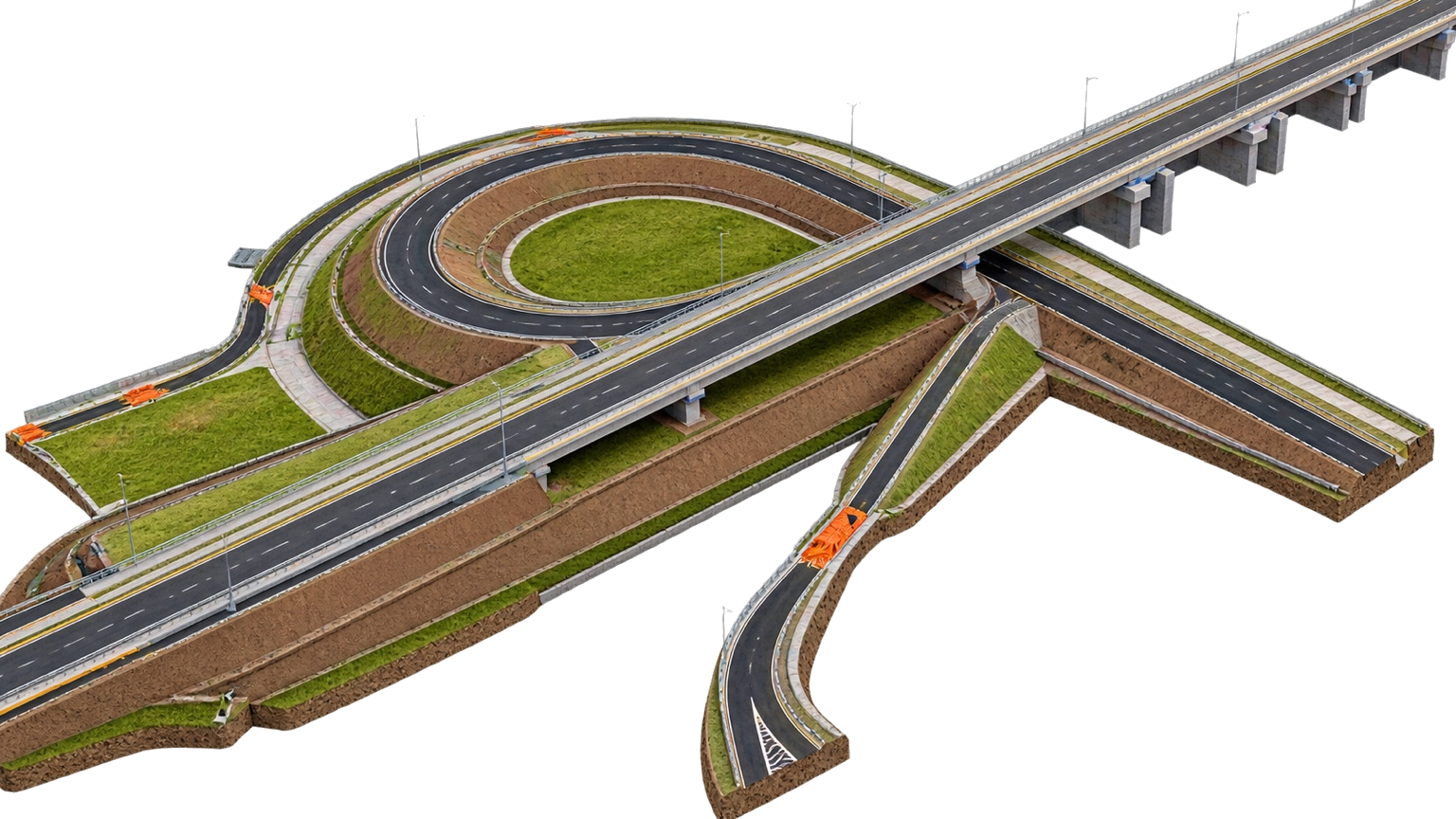 Maquete BIM da Ponte Rodoferroviária sobre o Rio Tocantins